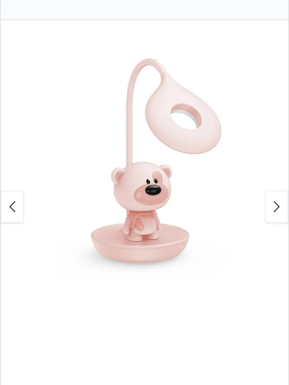 Pink Bear LED Table Lantern - Cute Kids Night Light